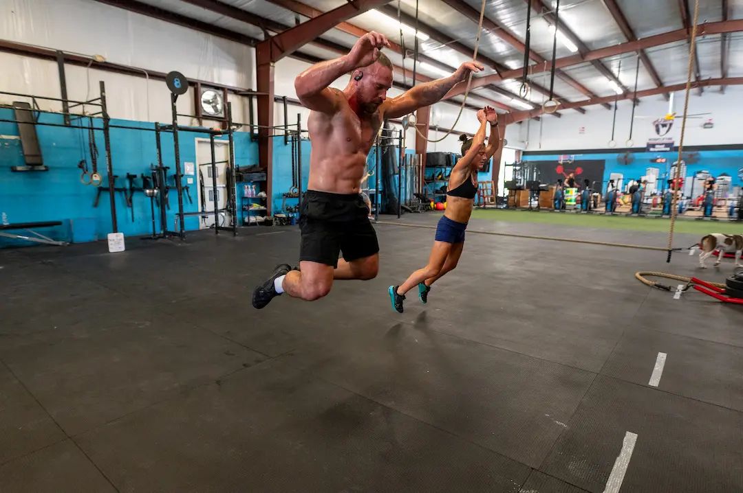 Hyrox training at CrossFit Sabal Park in Tampa, FL